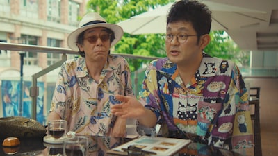 「ラプソディ・ラプソディ」場面写真。左から利重剛演じる大介、芹澤興人演じるゲイチ