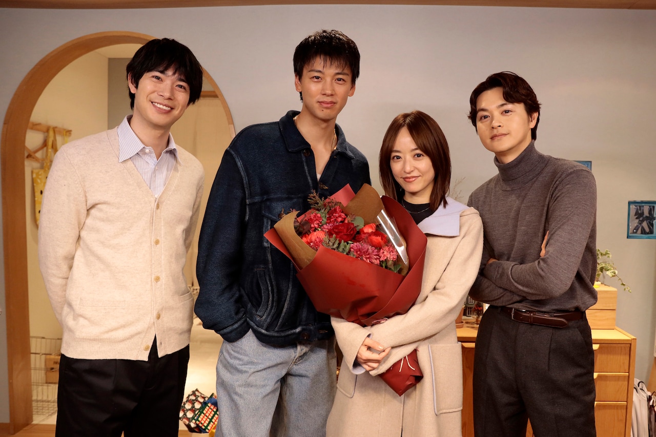 竹内涼真、井上真央、瀬戸康史、渡辺大知がドラマ「再会」撮了　“4人っぽく”クランクアップ