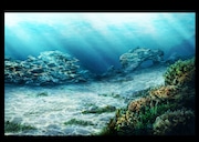 「映画ドラえもん 新・のび太の海底鬼岩城」美術ボード（浅瀬）