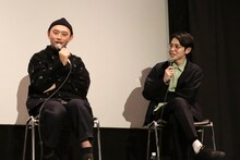「災 劇場版」“音楽トークイベント”に登壇した関友太郎（左）と平瀬謙太朗（右）