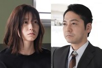 ドラマ「東京P.D. 警視庁広報2係」Season2に登場するキャスト。左から丹生明里、柏原収史