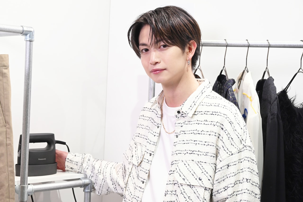 「パナソニック 衣類スチーマー Touch & Try イベント」取材会に参加した綱啓永