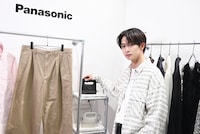 「パナソニック 衣類スチーマー Touch & Try イベント」取材会に参加した綱啓永