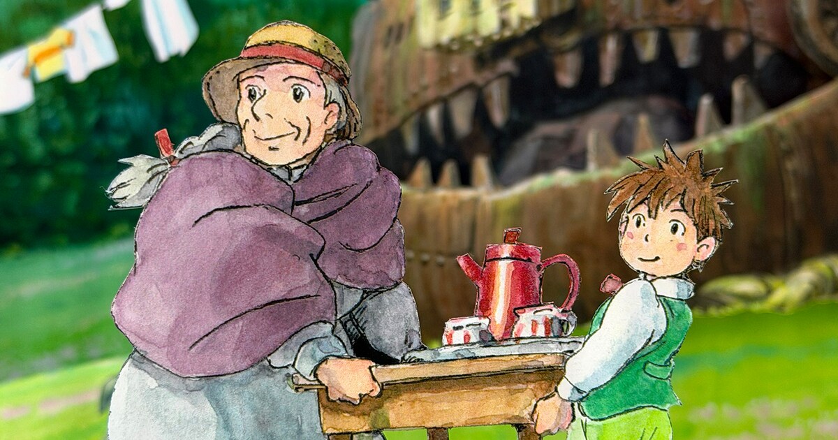 宮﨑駿のパノラマボックス「ハウルの動く城／お茶にしましょう」 [画像 