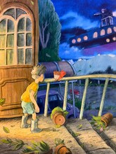 宮﨑駿のパノラマボックス「崖の上のポニョ／怪船あらわる」