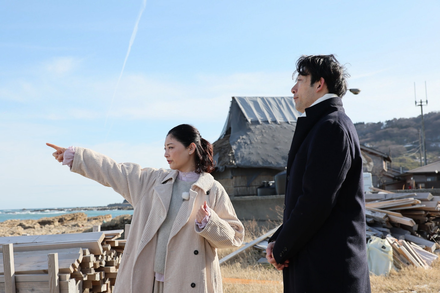 3月20日放送のNHK総合「インタビュー ここから」に出演した常盤貴子（左）