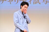 「90メートル」舞台挨拶付きチャリティ上映会にて、感極まる山時聡真