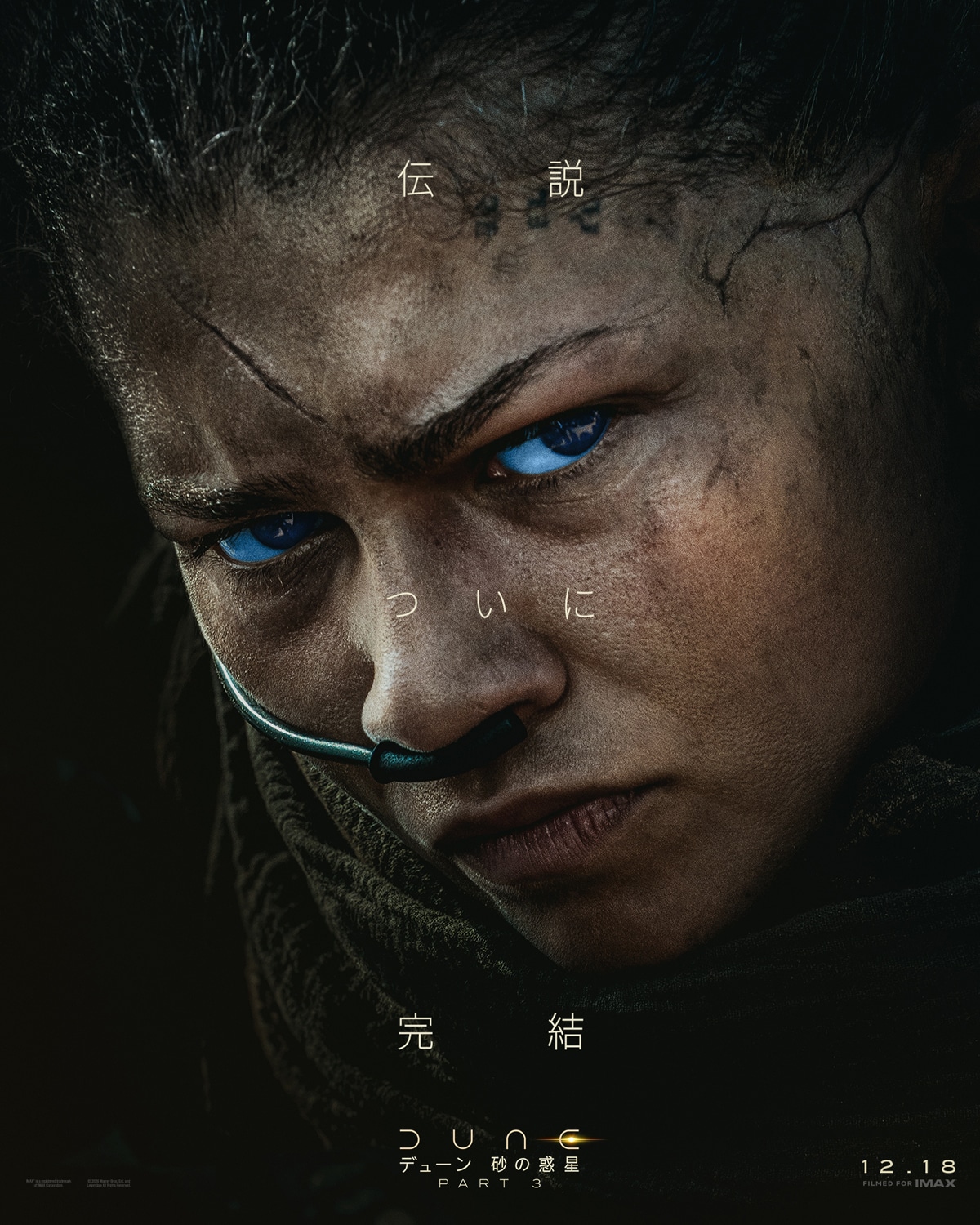 映画「デューン 砂の惑星PART3」チャニのキャラクタービジュアル（ゼンデイヤ）