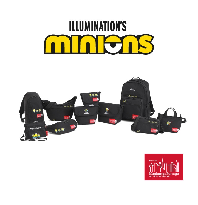 ミニオンとマンハッタンポーテージのコラボ商品ビジュアル