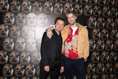 ホラーアクション映画「ゼイ・ウィル・キル・ユー」ワールドプレミアの様子。左から監督のキリル・ソコロフ、製作のアンディ・ムスキエティ