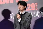 映画「SAKAMOTO DAYS」完成披露試写会にて、朝倉シン役の高橋文哉