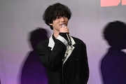 映画「SAKAMOTO DAYS」完成披露試写会にて、鹿島役の塩野瑛久