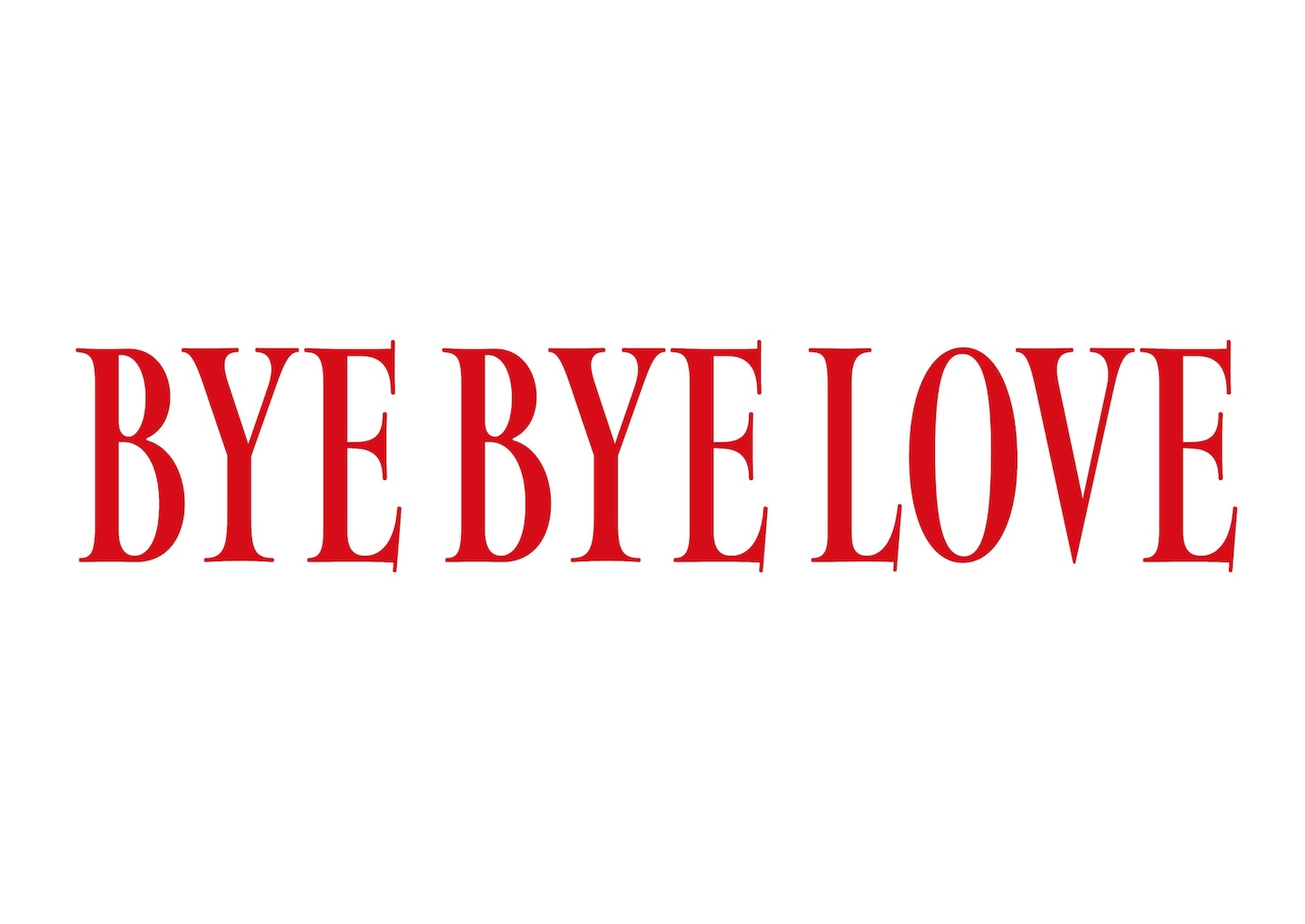 「BYE BYE LOVE 探偵はBARにいる」ロゴ