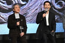 Netflixシリーズ「九条の大罪」配信直前イベントにて、左からムロツヨシ、柳楽優弥