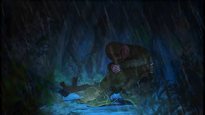 「口蹄疫から生きのびた豚」場面カット