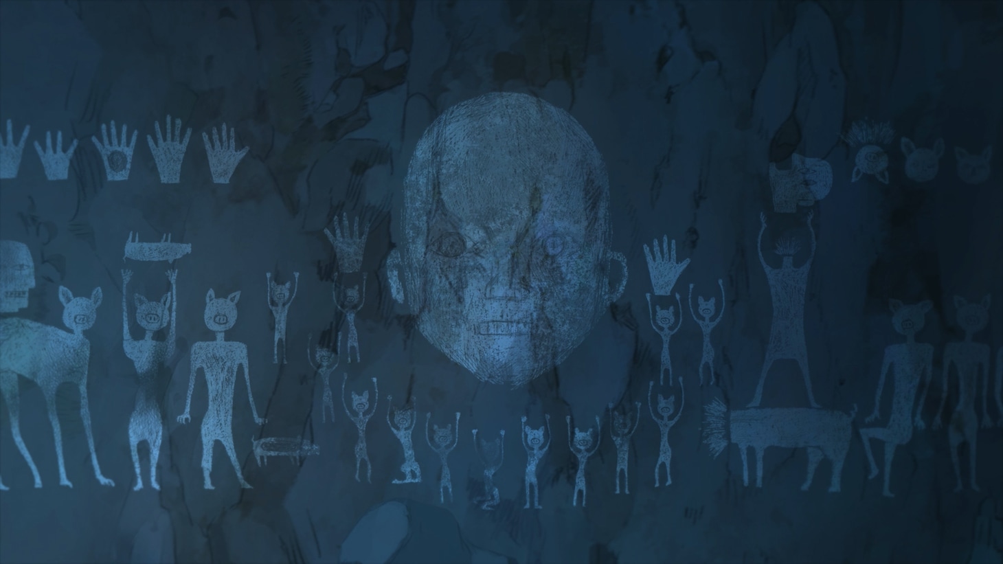 「口蹄疫から生きのびた豚」場面カット