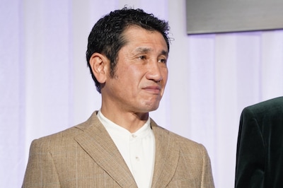 「月夜行路 －答えは名作の中に－」制作発表会見に出席した渋川清彦