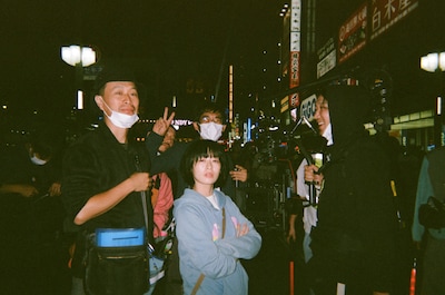 「炎上」メイキング写真