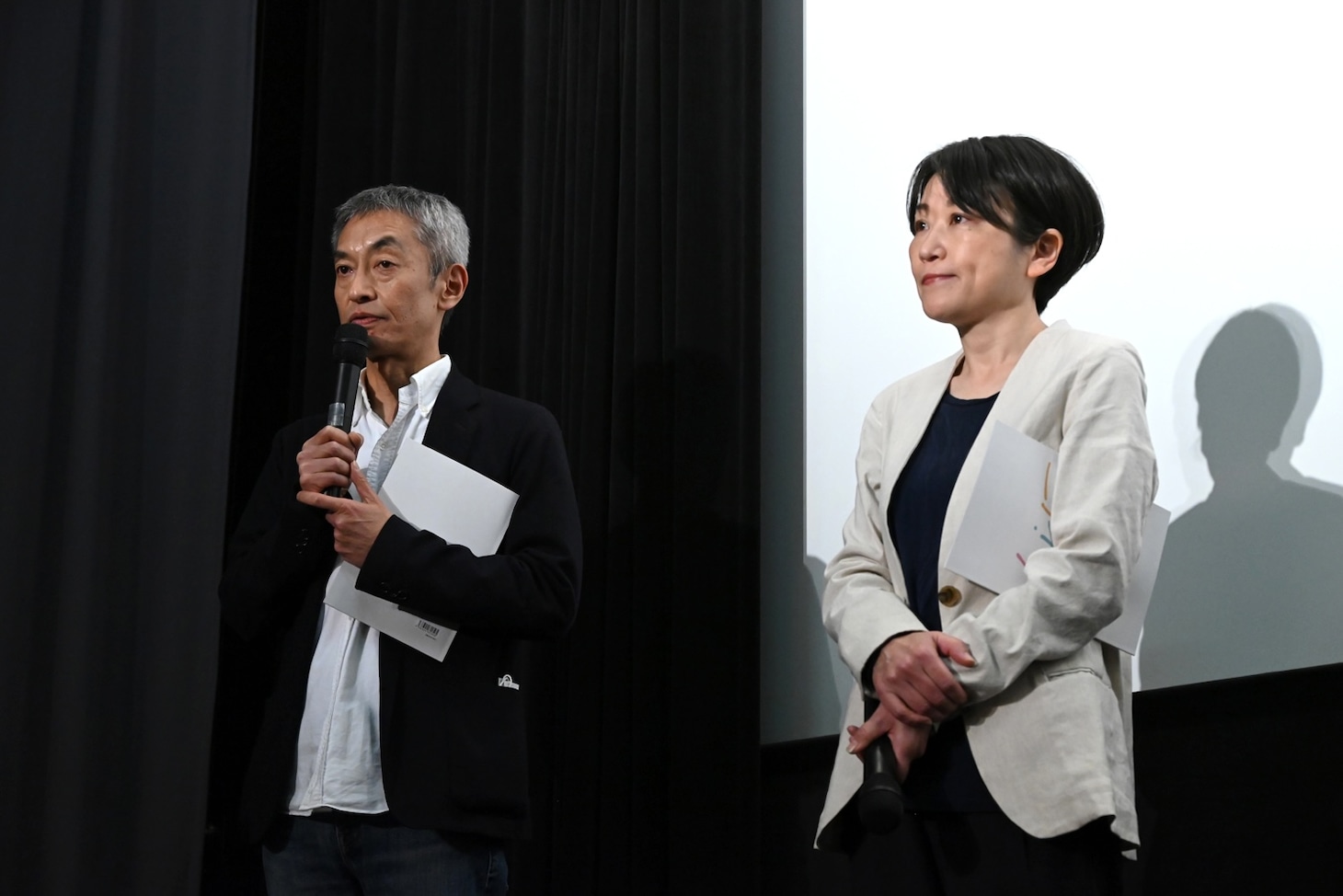 左から大島新、前田亜紀