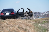 アクション映画「殺手#4」場面写真。ジェフリー・ガイ演じる香港のプロの殺し屋“No.4”