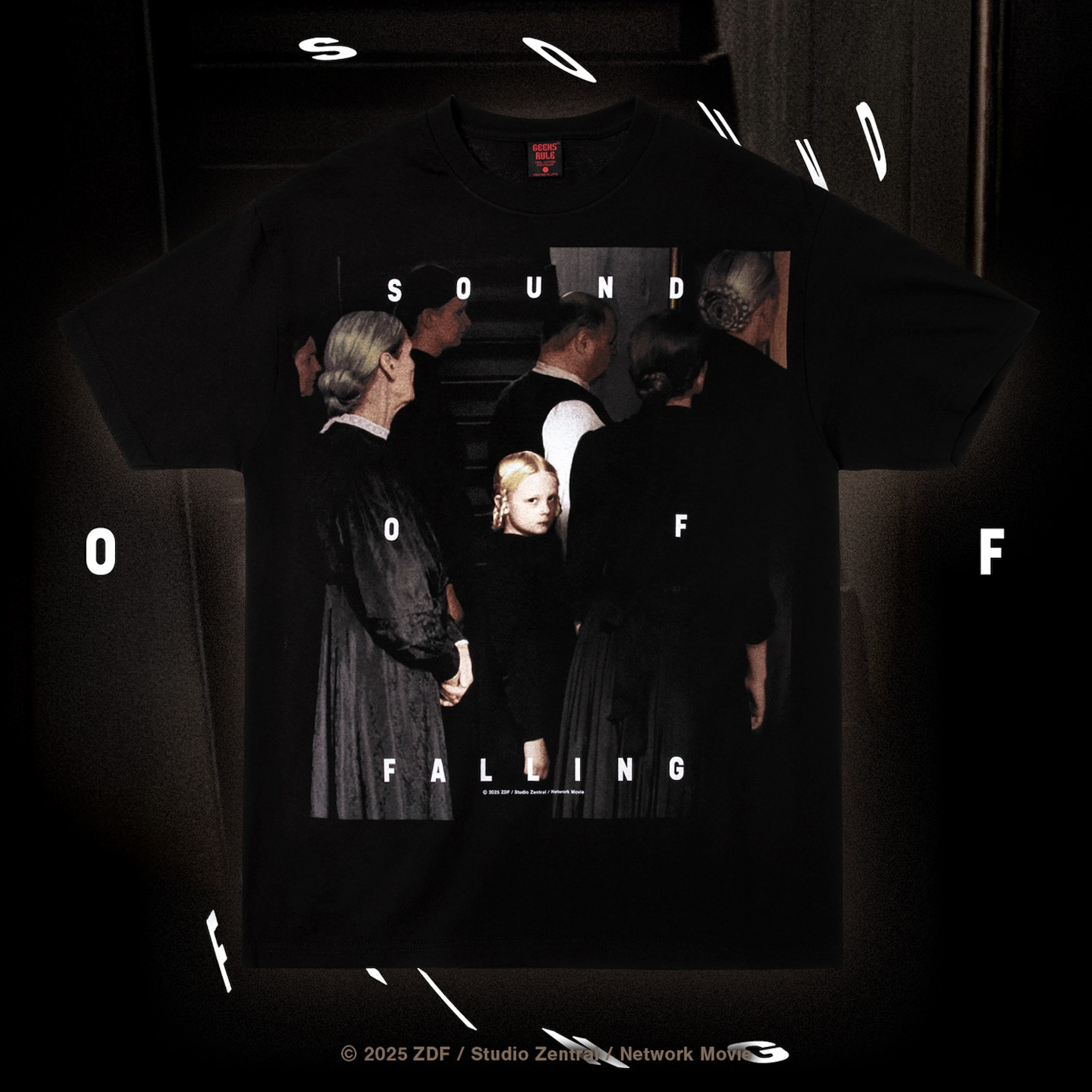 「SOUND OF FALLING × GEEKS RULE 15 SILKSCREEN PRINTING T SHIRT」表面（税込1万2100円）