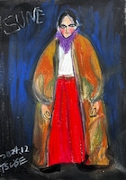 映画「脛擦りの森（すねこすりのもり）」より、柘植伊佐夫によるさゆりのデザイン画