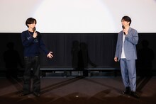 映画「鬼の花嫁」大阪舞台挨拶にて、左から永瀬廉、伊藤健太郎