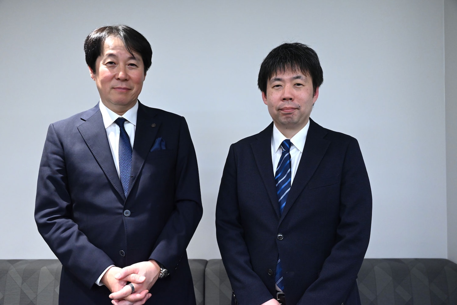 東急レクリエーション代表取締役副社長・久保正則氏（左）、ムービル支配人・泉慎太郎氏（右）