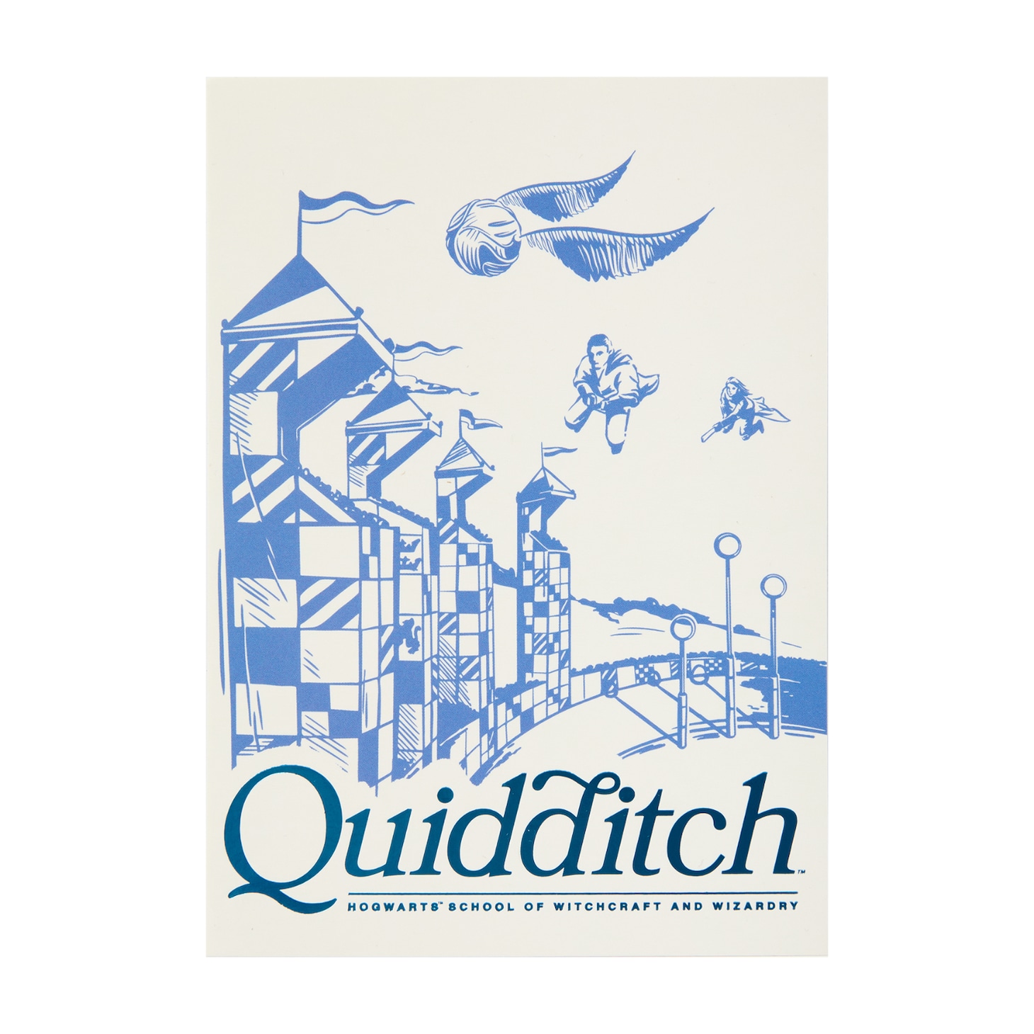 「クィディッチコレクション」クィディッチ 箔押し ポストカード（税込200円）