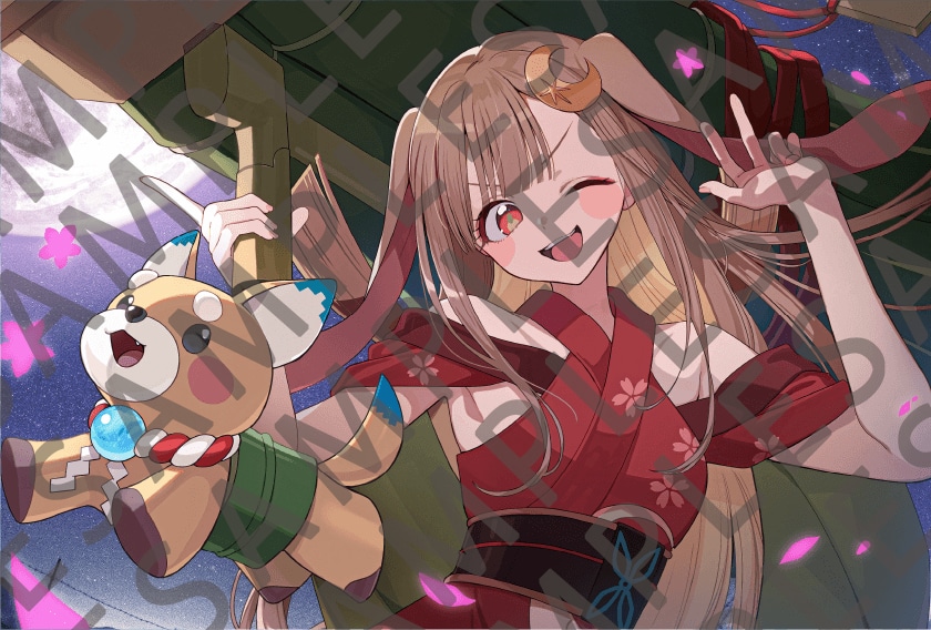 「超かぐや姫！」入場者特典第4弾で配布される「竹取オーバーナイトセンセーション」イラストポストカード（イラスト：西沢5㍉）