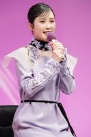 ドラマ「惡の華」記者会見に出席した井頭愛海