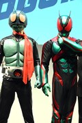 仮面ライダー1号（左）、仮面ライダーゼッツ（右）