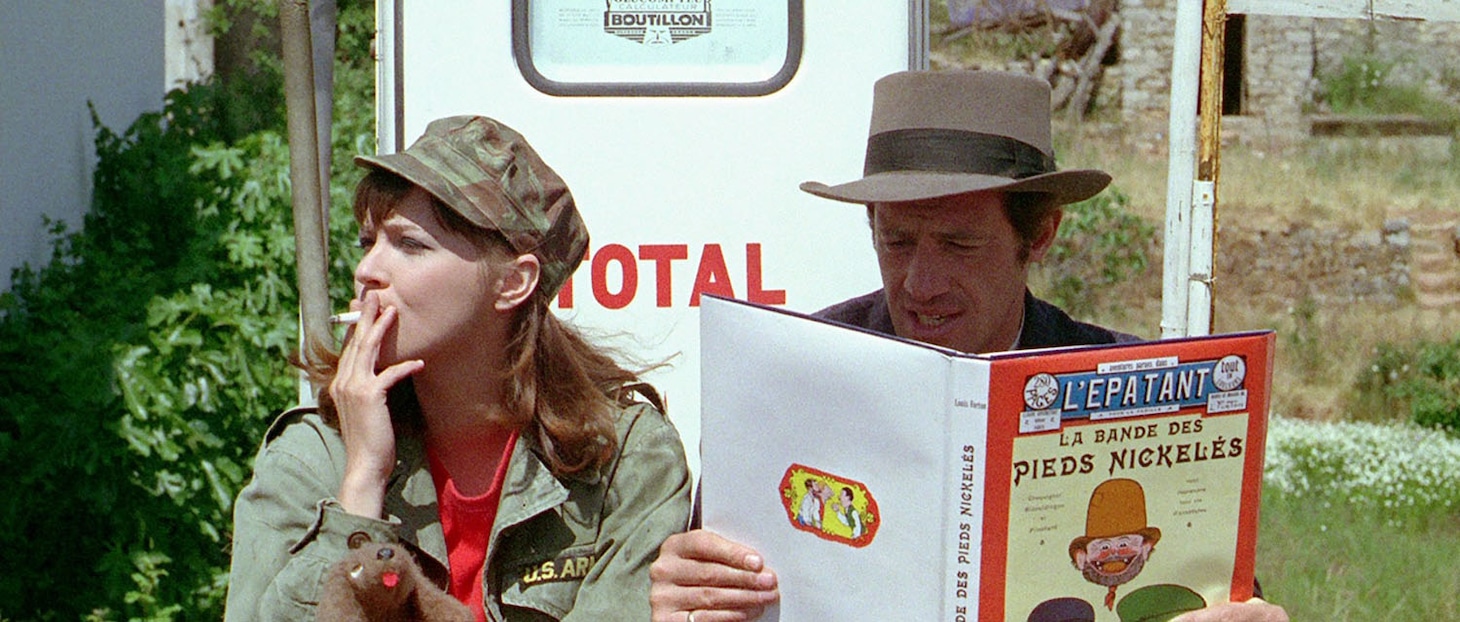 映画「気狂いピエロ」場面写真