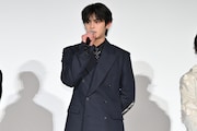 映画「炎かがよへ」初日舞台挨拶に登壇した元之介