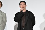映画「炎かがよへ」初日舞台挨拶に登壇した松大航也