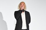 映画「炎かがよへ」初日舞台挨拶に登壇した松田圭太