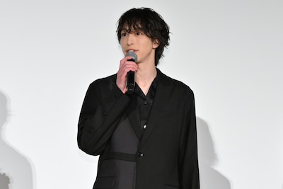 映画「炎かがよへ」初日舞台挨拶に登壇した杉江大志
