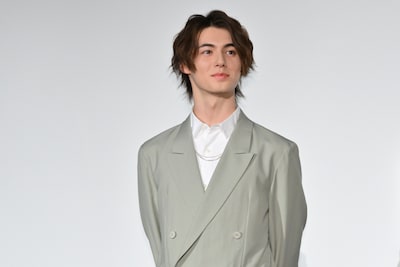 映画「炎かがよへ」初日舞台挨拶に登壇した翔