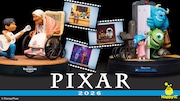 ピクサーキャラ大集合のHappyくじ発売、公開25周年「モンスターズ・インク」フィギュアも