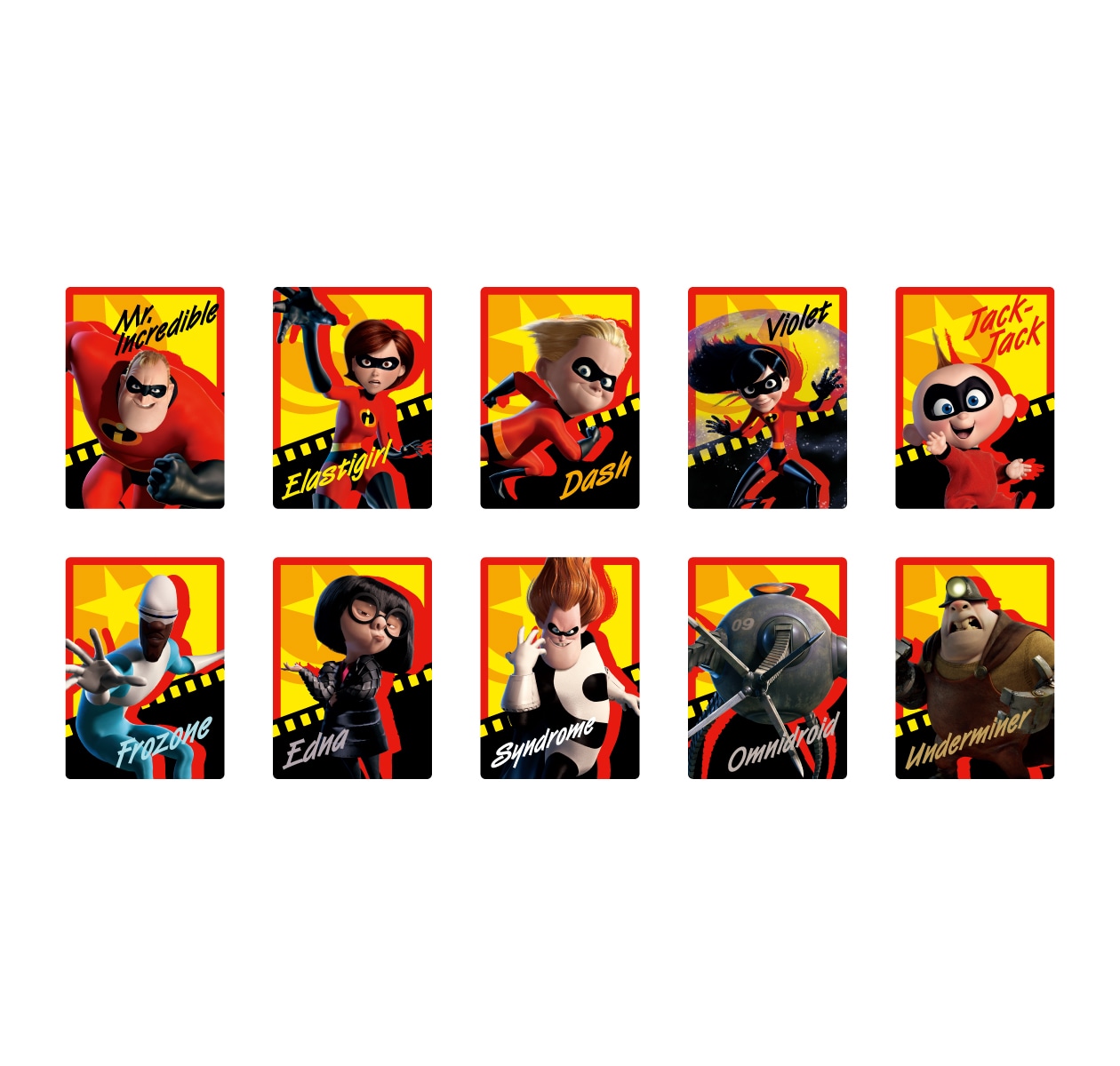 「Happyくじ / PIXAR 2026」L賞のピクサーカードコレクション（全9種）