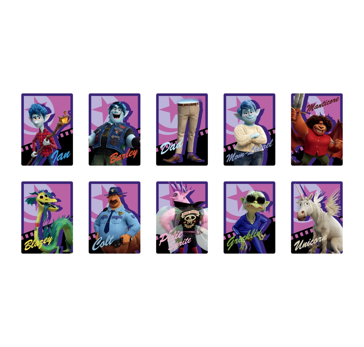 「Happyくじ / PIXAR 2026」L賞のピクサーカードコレクション（全9種）