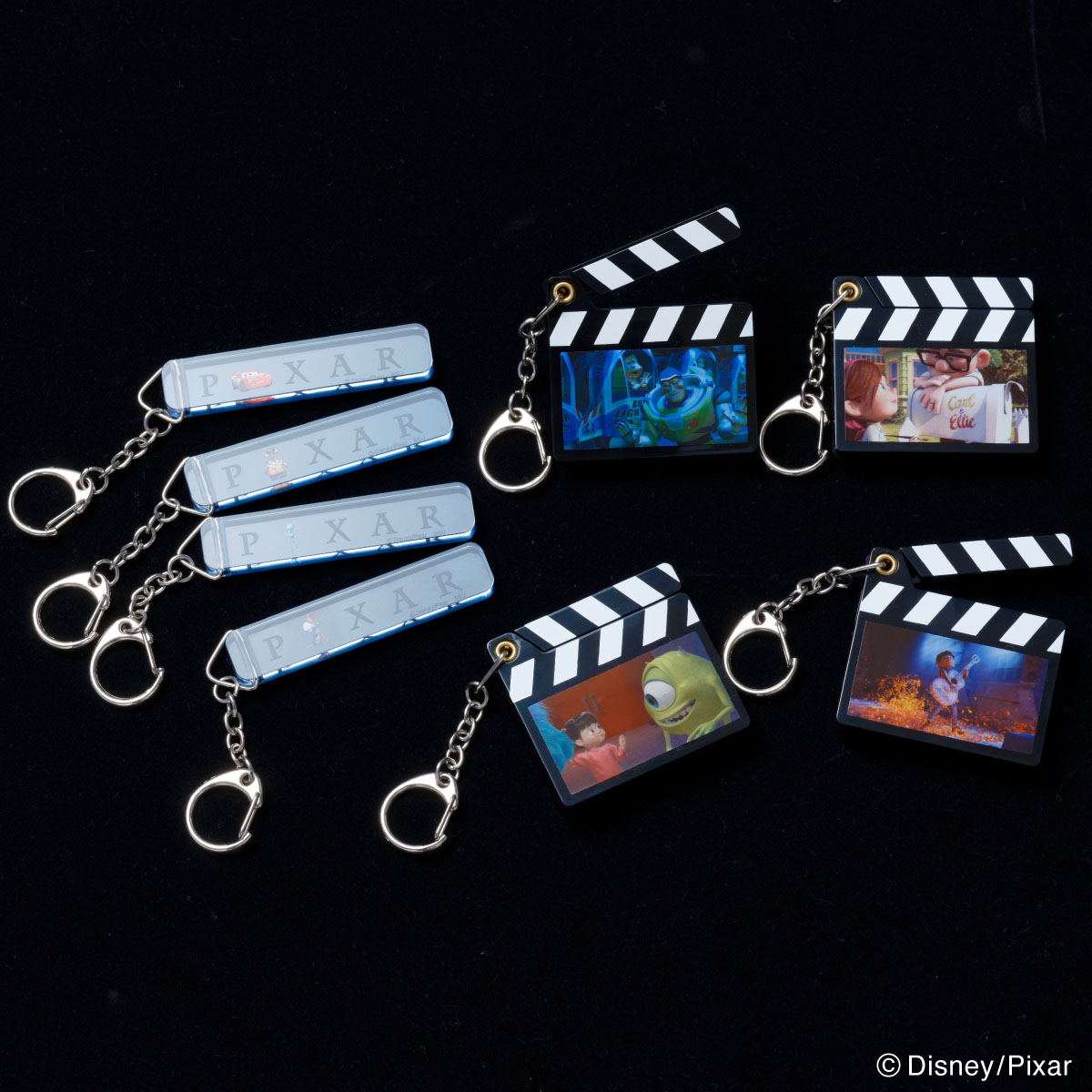 「Happyくじ / PIXAR 2026」J賞のキーホルダーコレクション（全8種）イメージ画像