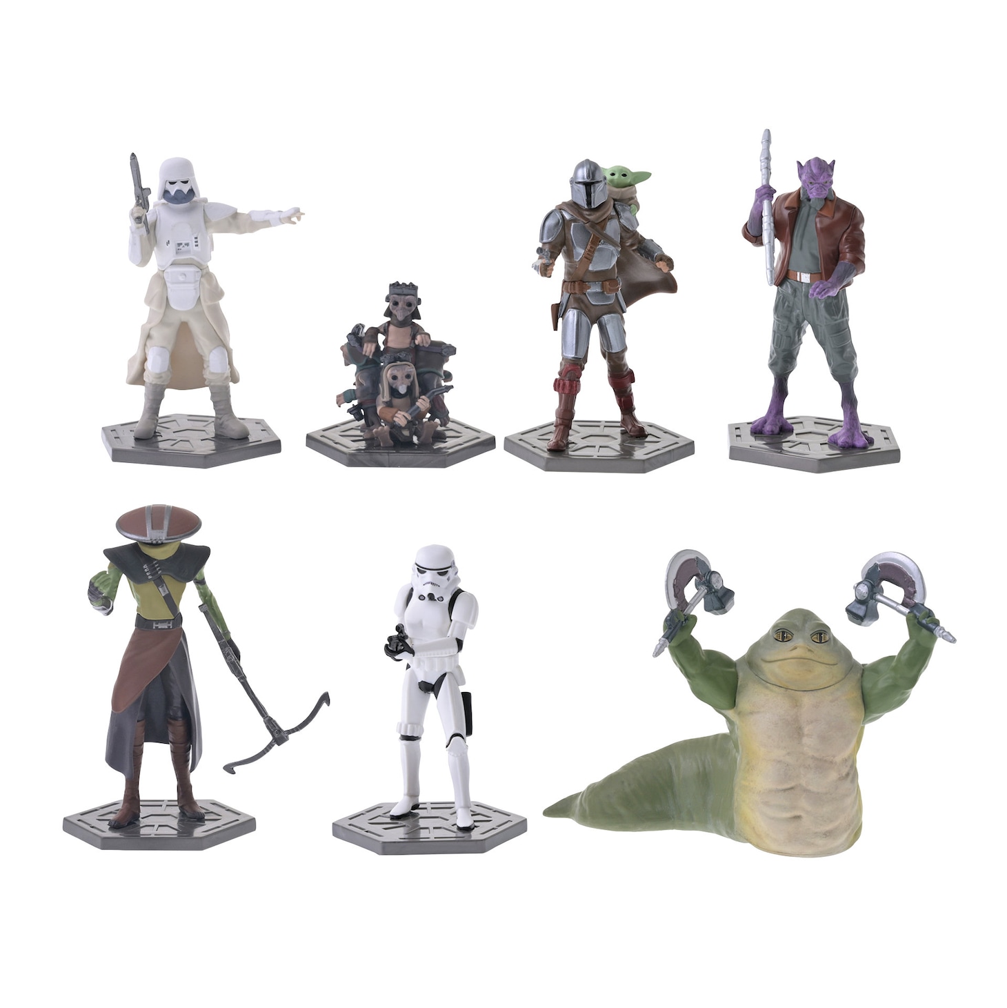 「スター・ウォーズ」関連コレクション「THE MANDALORIAN AND GROGU」より、フィギュアセット（「スター・ウォーズ／マンダロリアン・アンド・グローグー」 / 税込6000円）