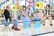 「A-Studio+」4月10日放送回の様子。左から笑福亭鶴瓶、永作博美、藤ヶ谷太輔