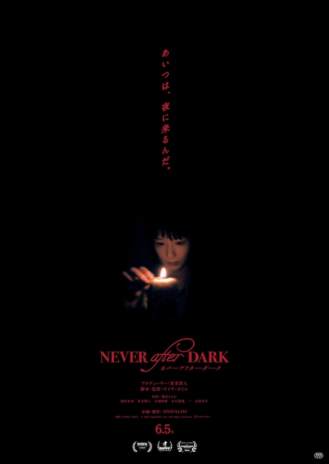 「Never After Dark／ネバーアフターダーク」ポスタービジュアル