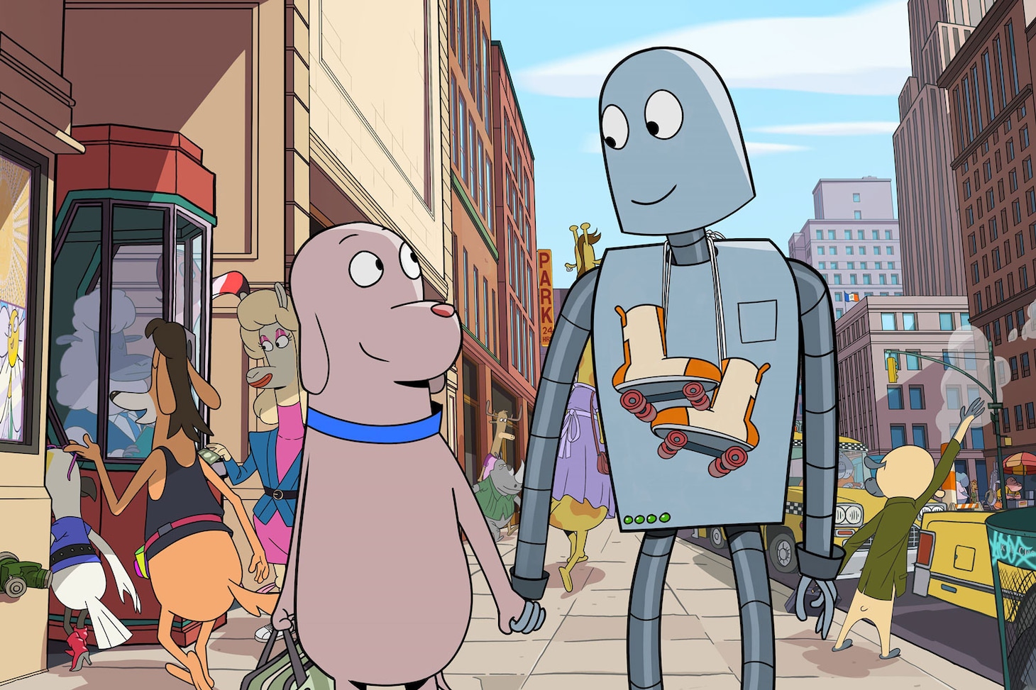 「ロボット・ドリームズ」場面カット ©2023 Arcadia Motion Pictures S.L., Lokiz Films A.I.E., Noodles Production SARL,
Les Films du Worso SARL