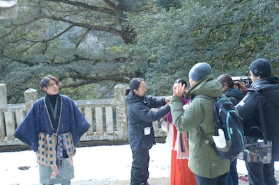 「脛擦りの森」メイキング写真