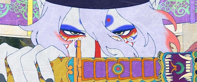 「劇場版モノノ怪 第三章 蛇神」場面カット。神谷浩史が声を当てる薬売り