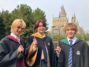 「Travis JapanのスタディーJAPAN 特別編 in 大阪」の様子。左からTravis Japanの川島如恵留、吉澤閑也、松倉海斗