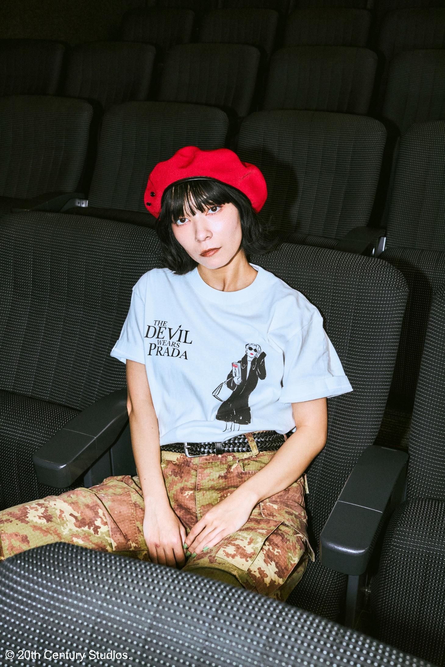 GOOD ROCK SPEED（グッドロックスピード）20世紀スタジオTシャツコレクション（「プラダを着た悪魔」）の着用イメージ